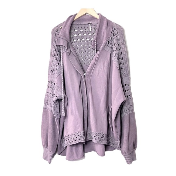 Free People Dune Bug Crochet Cardigan Jacket - Picture 4 of 16